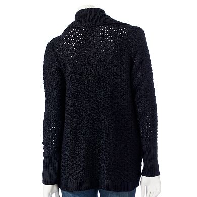Women's Apt. 9® Textured Wool-Blend Cardigan