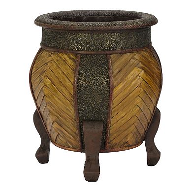 nearly natural 2-pc. Round Weave Decorative Planter Set