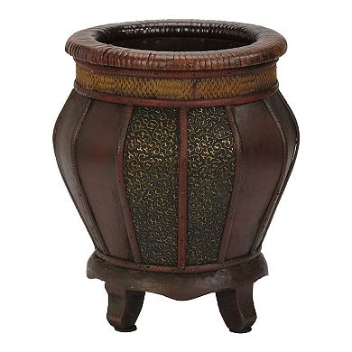 nearly natural 2-pc. Round Decorative Planter Set