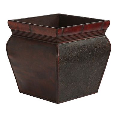 nearly natural 4-pc. Square Floral Decorative Planter Set