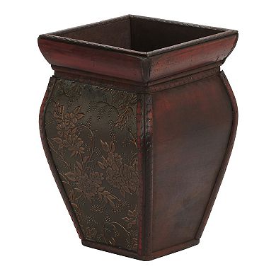 nearly natural 4-pc. Square Floral Decorative Planter Set