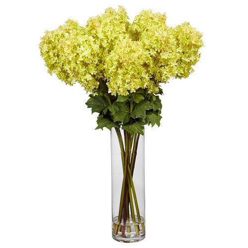 nearly natural Large Liquid Illusion Silk Hydrangea Floral Arrangement