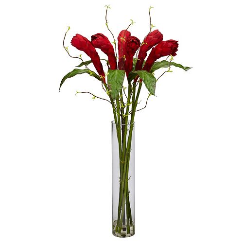 nearly natural Liquid Illusion Silk Ginger Floral Arrangement