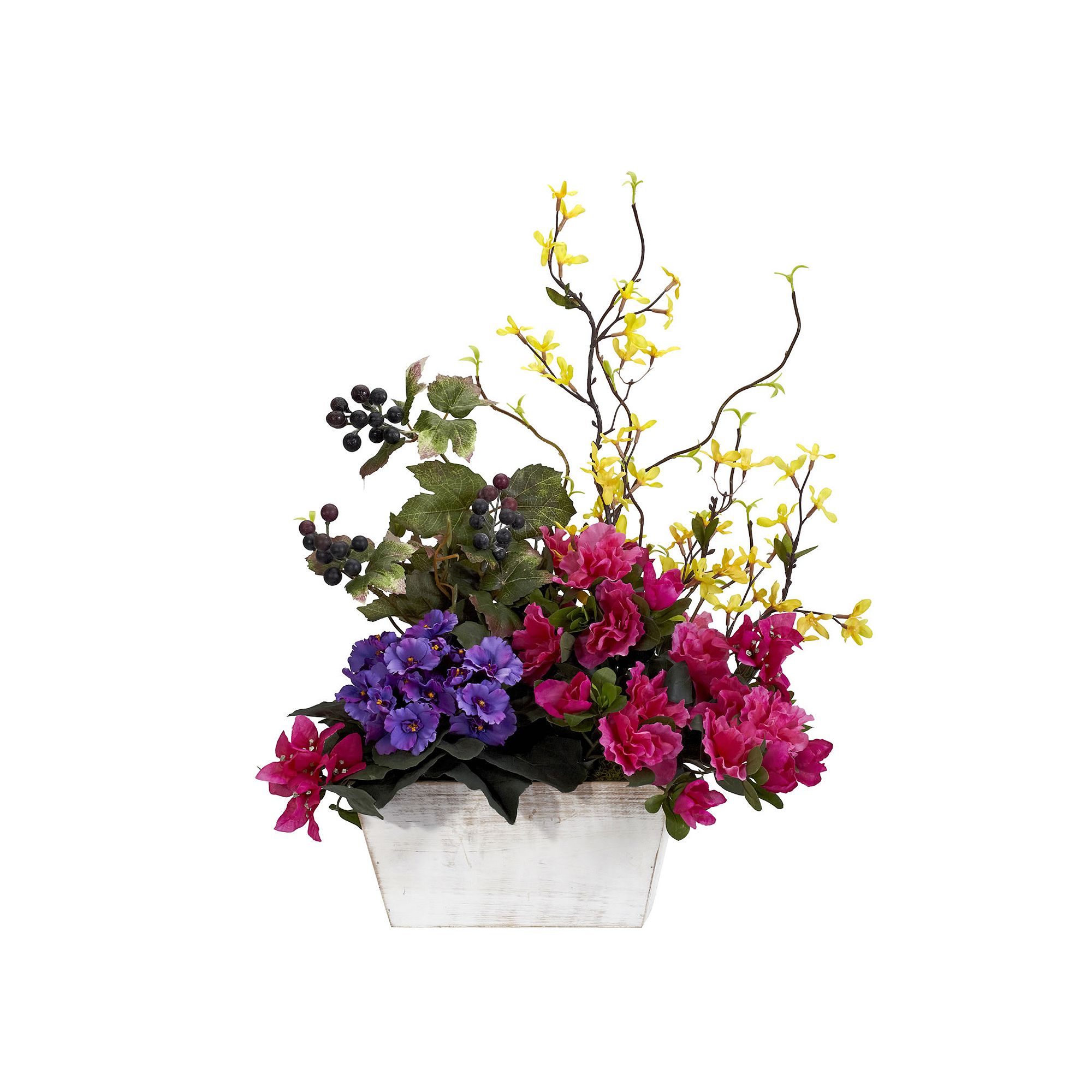 nearly natural Silk Mixed & Azalea Floral Arrangement, Pink
