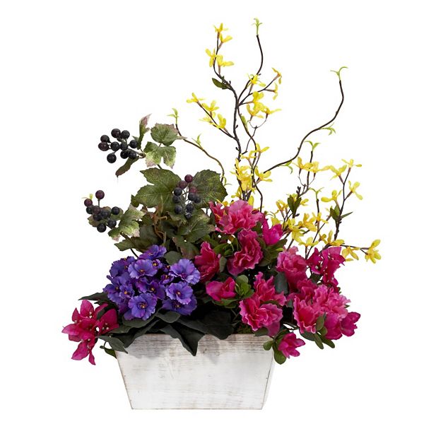 nearly natural Silk Mixed & Azalea Floral Arrangement