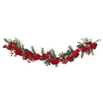 nearly natural Hydrangea Holiday Garland