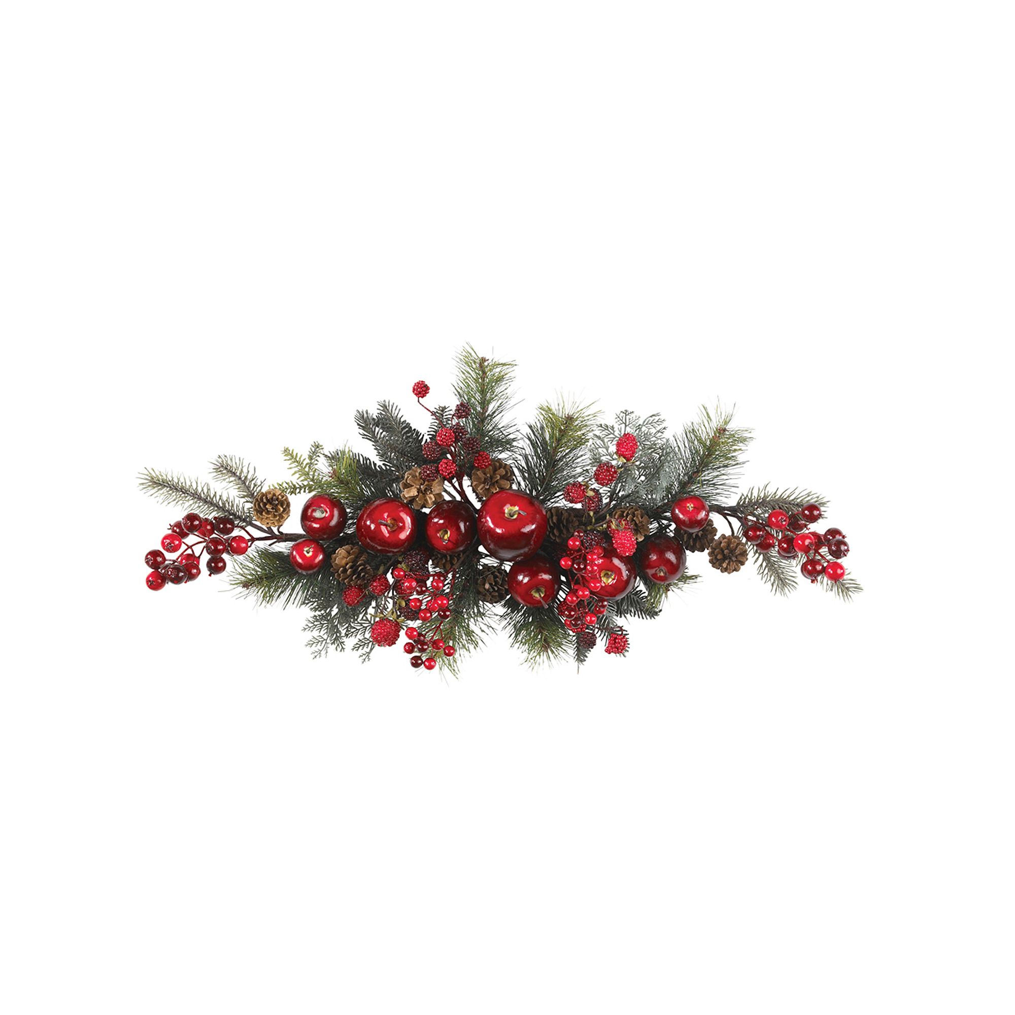 nearly natural Apple Berry Holiday Swag, Red