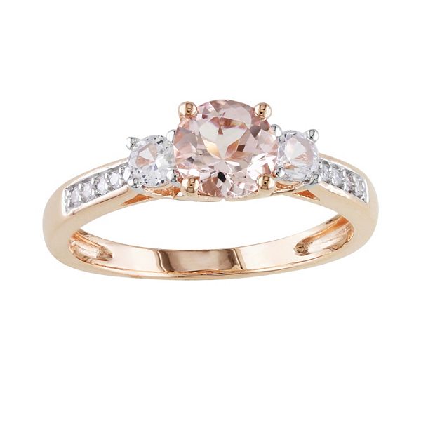 Kohl's rose gold engagement on sale rings