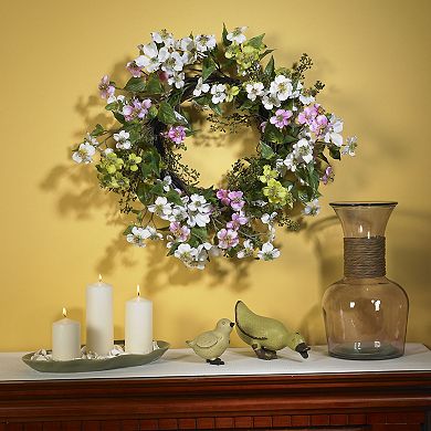 nearly natural Dogwood Floral Wreath