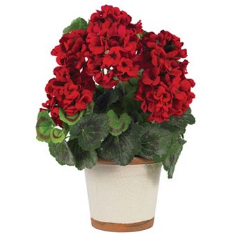 nearly natural Silk Geranium Plant
