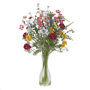 nearly natural Silk Wildflower Garden Arrangement