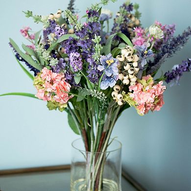 nearly natural Silk Lavender and Hydrangea Arrangement