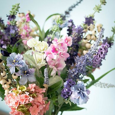 nearly natural Silk Lavender and Hydrangea Arrangement