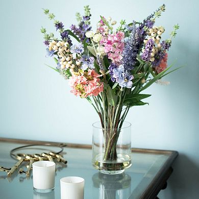 nearly natural Silk Lavender and Hydrangea Arrangement