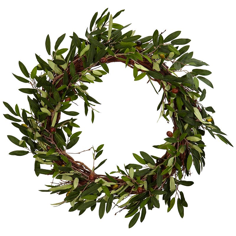 nearly natural Olive Leaf Wreath, Green