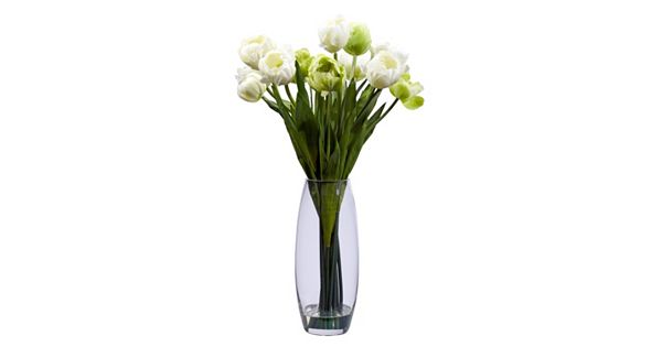 nearly natural Silk Tulip Floral Arrangement