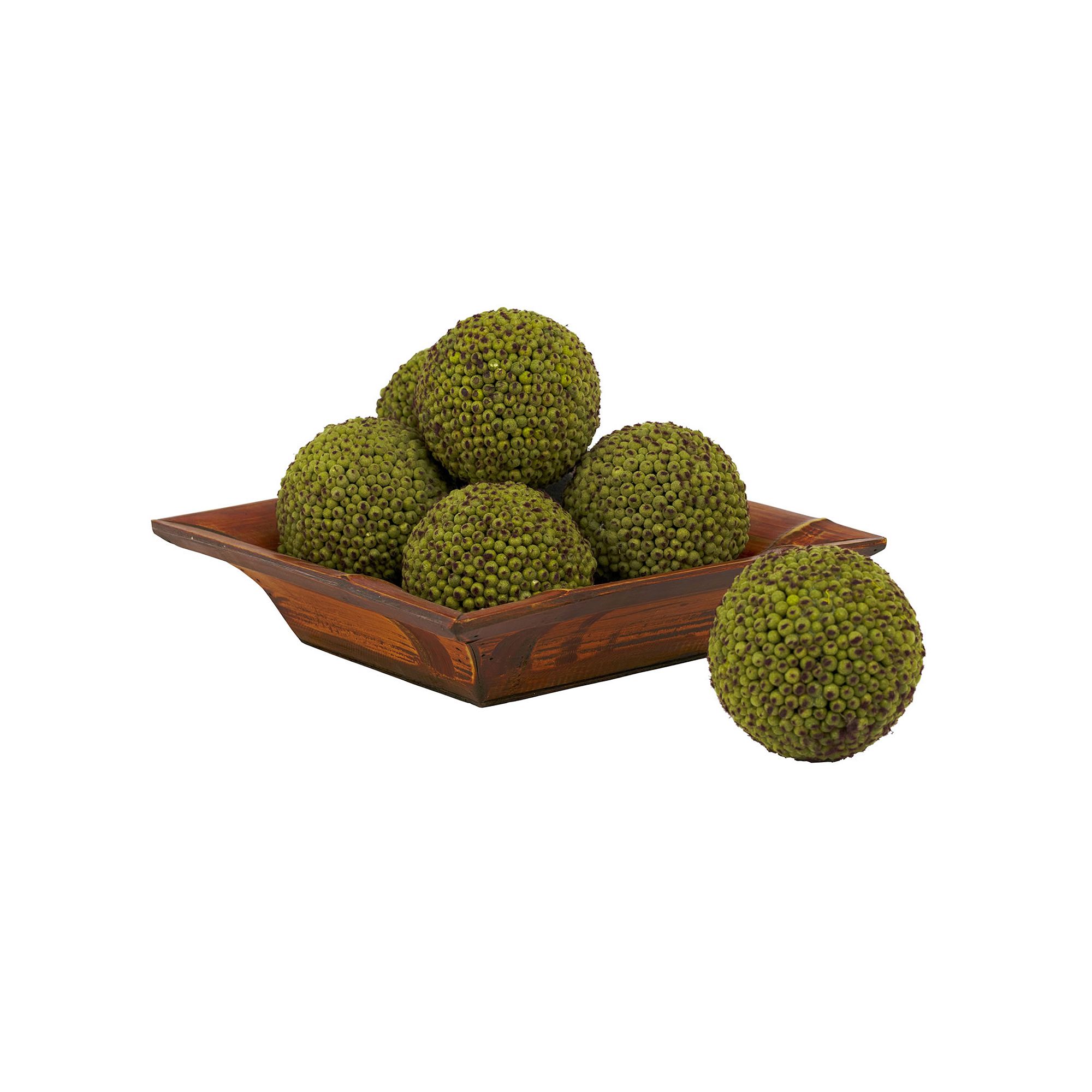 nearly natural 6-pc. Berry Sphere Decor Set, Green
