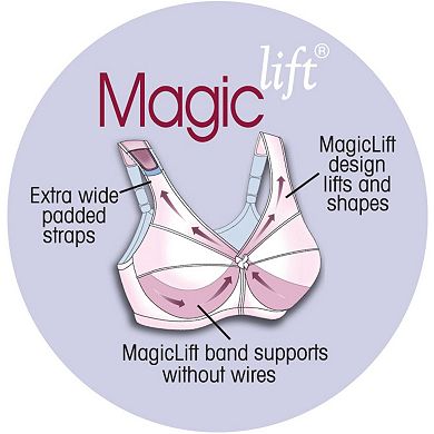 Glamorise Bra: MagicLift Seamless Support T-Shirt Bra 1070 - Women's