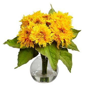 nearly natural Golden Sunflower Arrangement