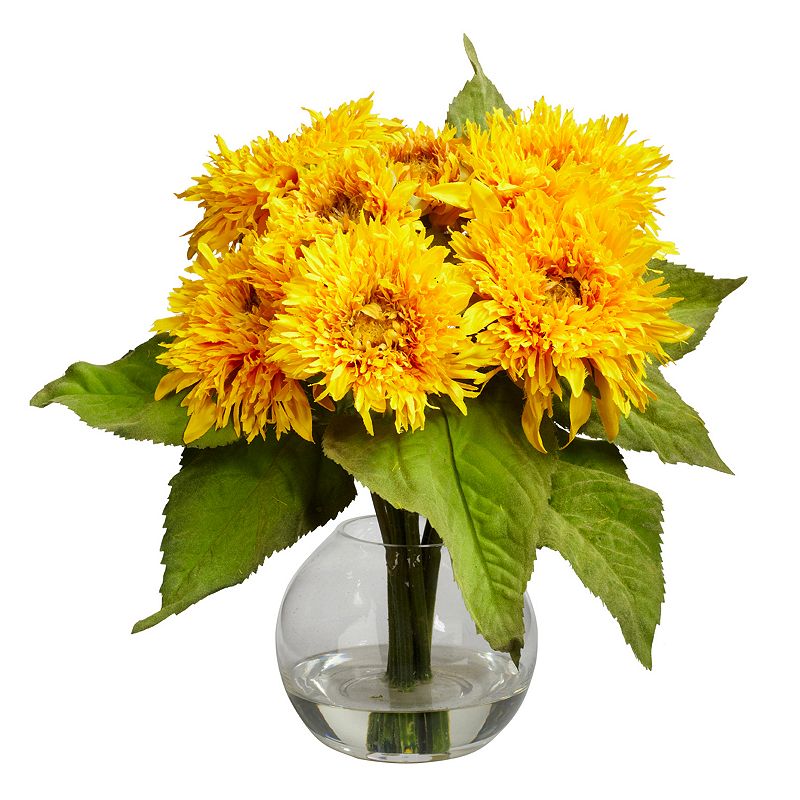 nearly natural Golden Sunflower Arrangement, Yellow