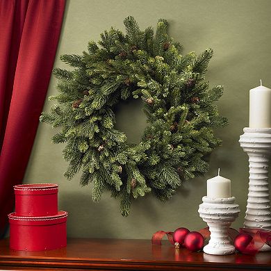 nearly natural 30-in. Pine and Pinecone Wreath