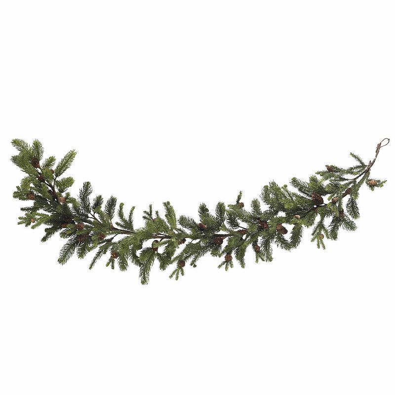 nearly natural 60-in. Pine and Pinecone Garland, Green
