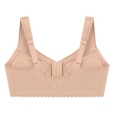 Glamorise Bra: Magic Lift Sheer Lace Unlined Front-Closure Full-Figure Bra 1200