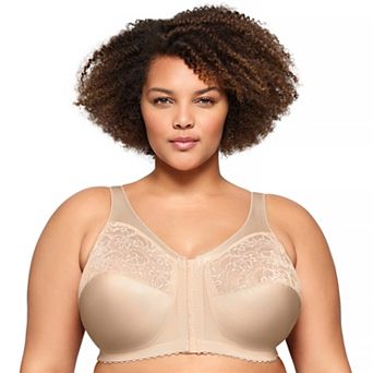 Plus Size Glamorise Full-Figure MagicLift Front Close Support Bra 1200