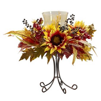 nearly natural Sunflower Candelabrum