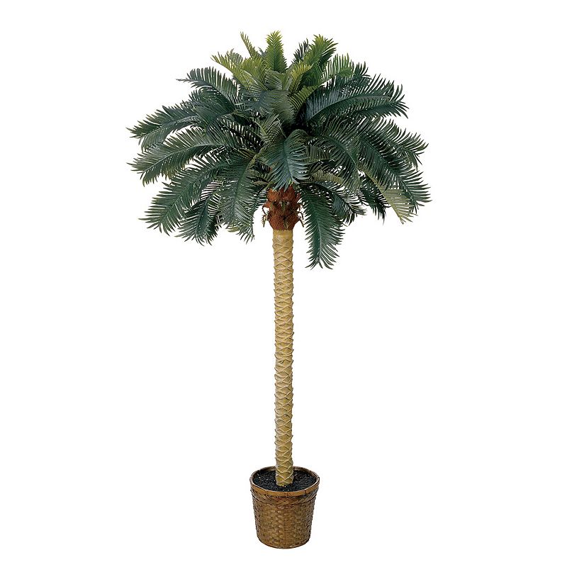 nearly natural 6-ft. Sago Palm Silk Tree, Green
