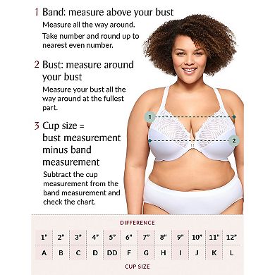 Glamorise Bra: MagicLift Posture Back Support Bra 1265 - Women's