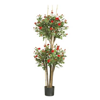nearly natural 5-ft. Mini Rose Silk Tree