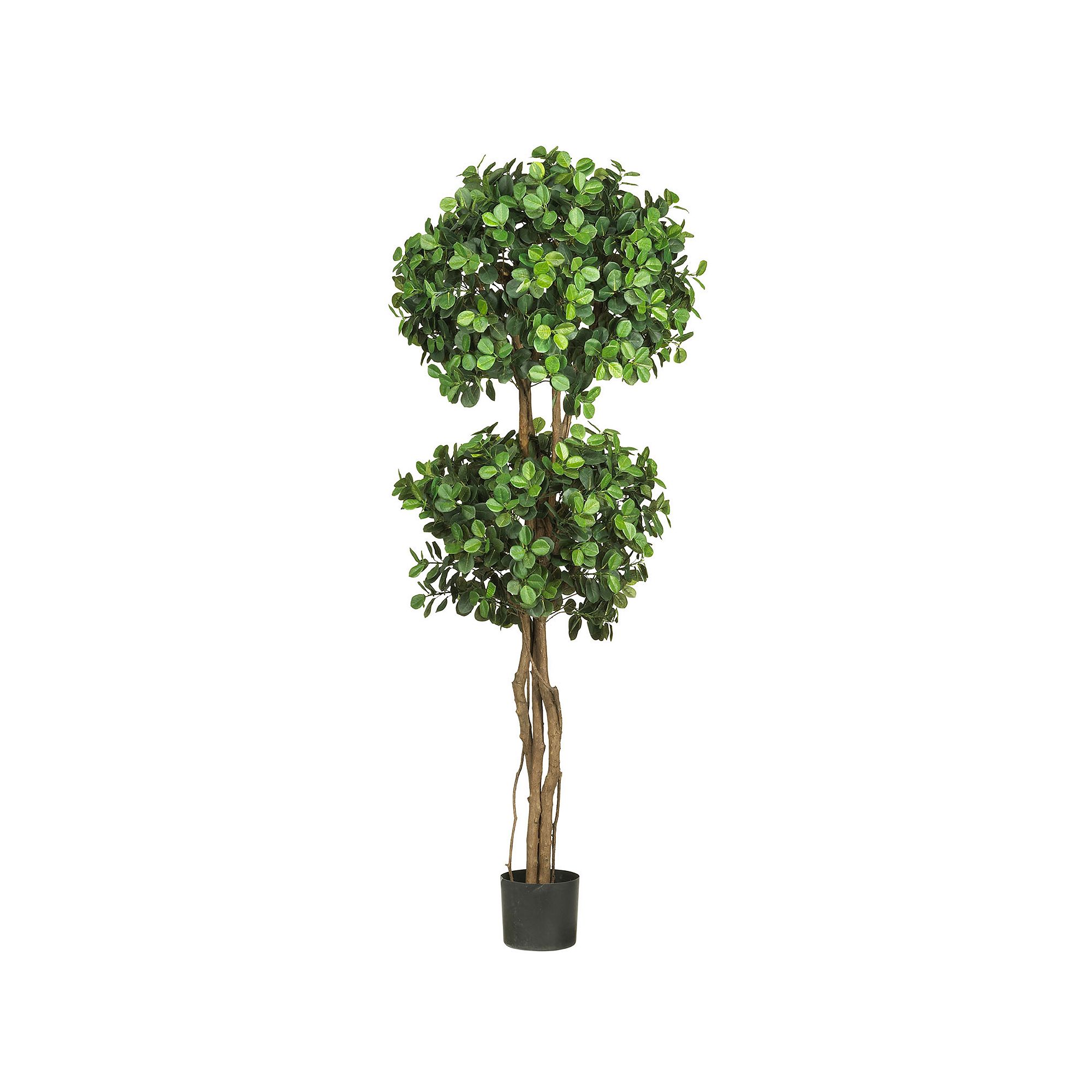 nearly natural 5 1/2-ft. Eucalyptus Topiary Silk Tree, Green