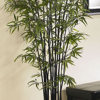 nearly natural 6 1/2-ft. Silk Black Bamboo Tree