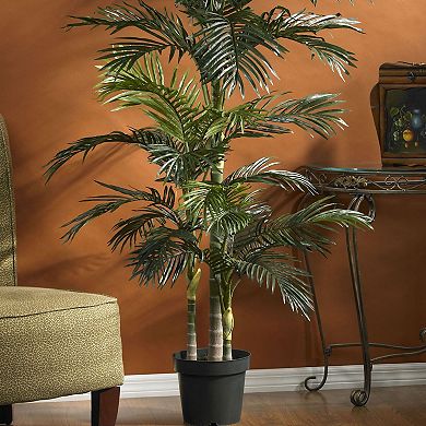 nearly natural 6 1/2-ft. Silk Golden Cane Palm Tree