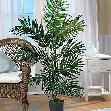 nearly natural 4-ft. Silk Kentia Palm Tree