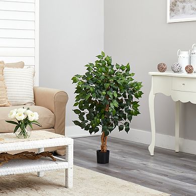 nearly natural 3-ft. Silk Ficus Tree