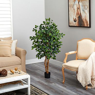 nearly natural 4-ft. Silk Ficus Tree