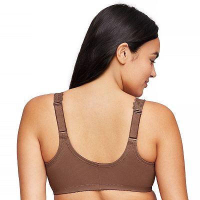 Plus Size Glamorise Full-Figure Wonderwire Front-Close Stretch