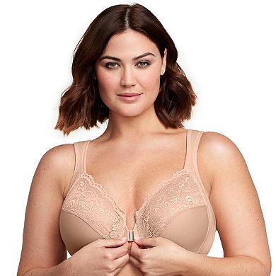 Glamorise Bra: Front-Closure Wonderwire Bra 1245