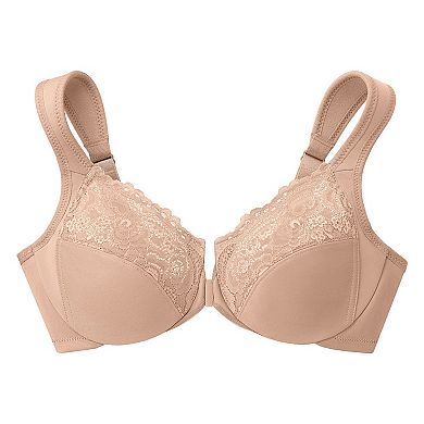 Glamorise Bra: Front-Closure Wonderwire Bra 1245