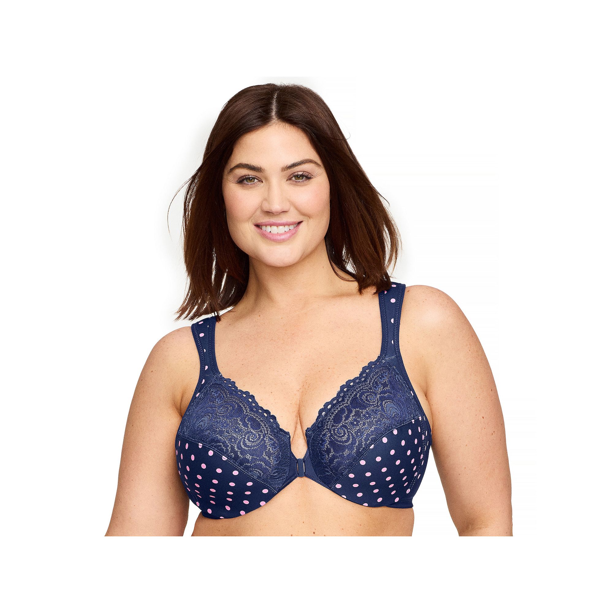 Plus Size Glamorise Full-Figure Wonderwire Front Close Bra 1245, Womens, S