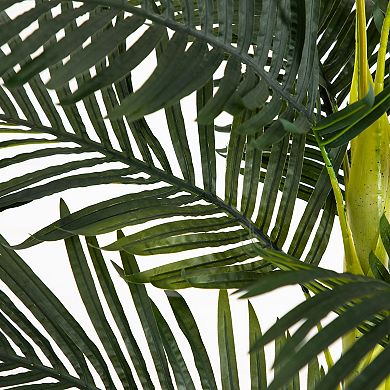 nearly natural 8-ft. Silk Golden Cane Palm Tree