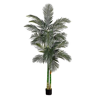 nearly natural 8-ft. Silk Golden Cane Palm Tree