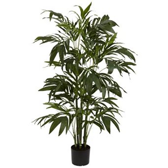 nearly natural 4-ft. Silk Bamboo Palm Tree