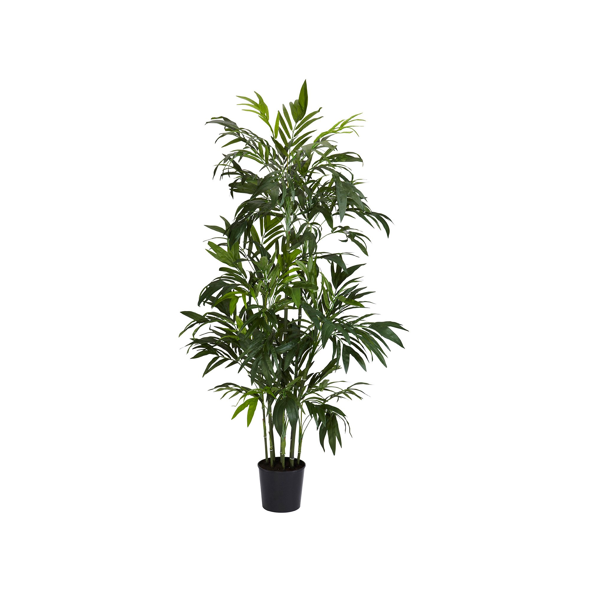 nearly natural 6-ft. Silk Bamboo Palm Tree, Green