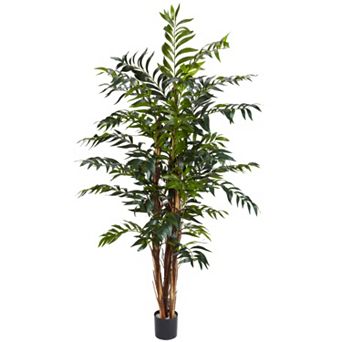 nearly natural 5-ft. Silk Bamboo Palm Tree