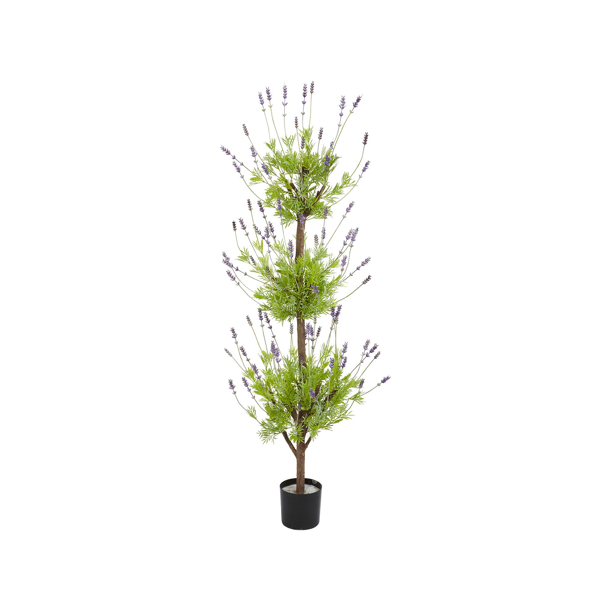 nearly natural 4-ft. Silk Lavender Topiary Tree, Purple