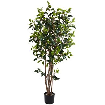 nearly natural 5-ft. Silk Ficus Bushy Tree