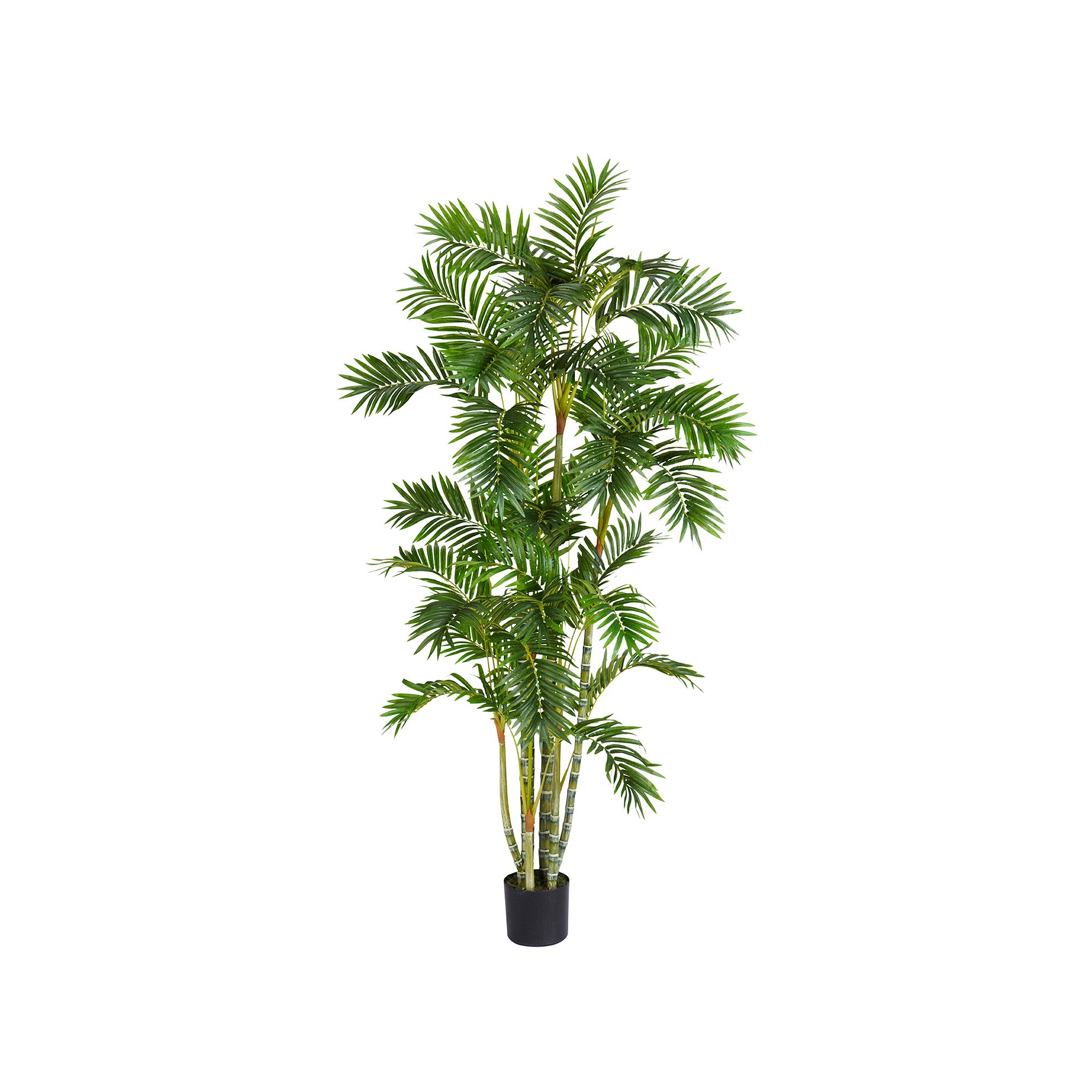 nearly natural Silk 6-ft. Areca Palm Tree, Green
